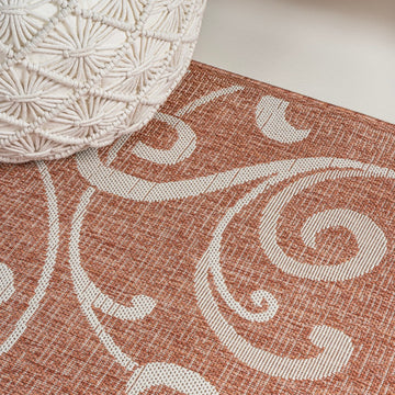 Maribel Traditional Classic All-Over Scroll Area Rug